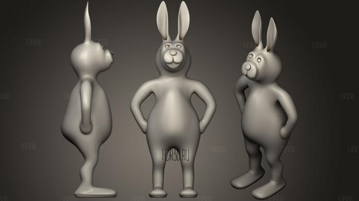 Proud Bunny 3d stl модель для ЧПУ